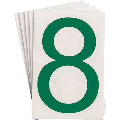 Brady Ts-152.40-514-8-Gn-20 ToughStripe Die-cut Numbers & Letters 121898