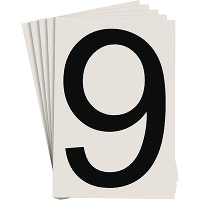 Brady Ts-152.40-514-9-Bk-20 ToughStripe Die-cut Numbers & Letters 121901