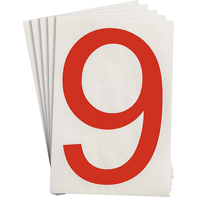 Brady Ts-152.40-514-9-Rd-20 ToughStripe Die-cut Numbers & Letters 121903