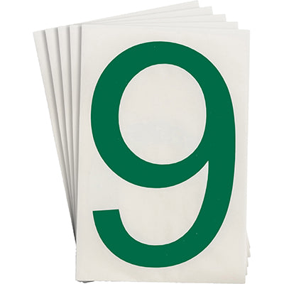 Brady Ts-152.40-514-9-Gn-20 ToughStripe Die-cut Numbers & Letters 121904