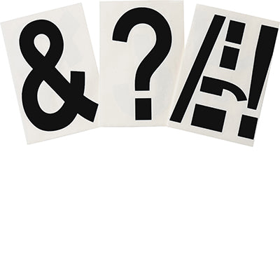 Brady Ts-152.40-514-Punc-Bk-20 ToughStripe Die-cut  Assorted Punctuation 121907