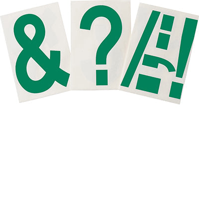 Brady Ts-152.40-514-Punc-Gn-20 ToughStripe Die-cut  Assorted Punctuation 121910