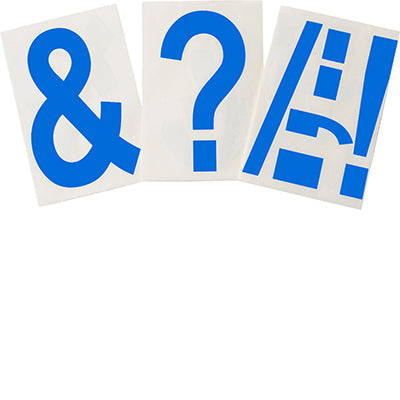 Brady Ts-152.40-514-Punc-Bl-20 ToughStripe Die-cut  Assorted Punctuation 121911