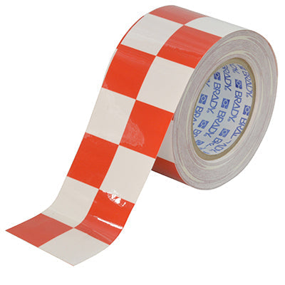 Brady Ts-76.20-514-Rd/Wt-Chk-Rl ToughStripe Floor Marking Tape 121917
