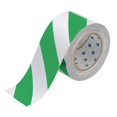 Brady Ts-76.20-514-Gn/Wt-Str-Rl ToughStripe Floor Marking Tape 132437