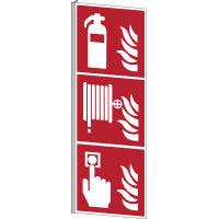 Brady F/F001/F002/F005/Nt-Bipvc-450X150/1-B Fire extinguisher, Fire hose reel  & Fire alarm call point - ISO 7010 139164