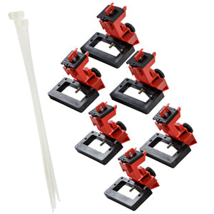 Brady Taglock Oversized Circt Brkr Lo Pk6 TagLock Circuit Breaker: Oversized Clamp-on- 6/pk 148691