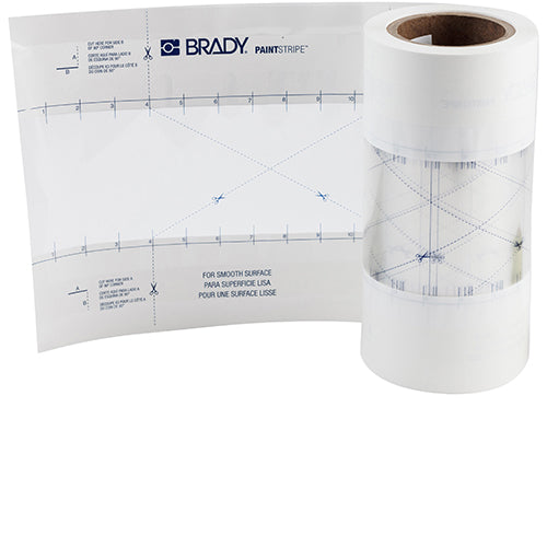Brady B518, 4" X 100 Ft, Floor Line Stencil PaintStripe Stencil - Continuous Line 148806