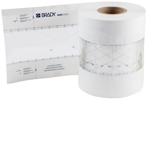 Brady B519, 4" X 500 Ft, Floor Line Stencil PaintStripe Stencil - Continuous Line 148807
