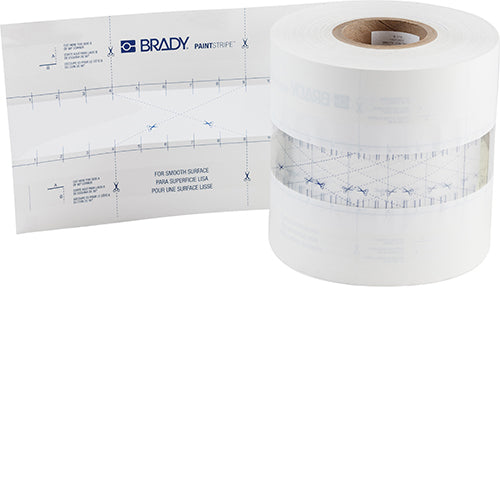 Brady B518, 2" X 500 Ft, Floor Line Stencil PaintStripe Stencil - Continuous Line 148808