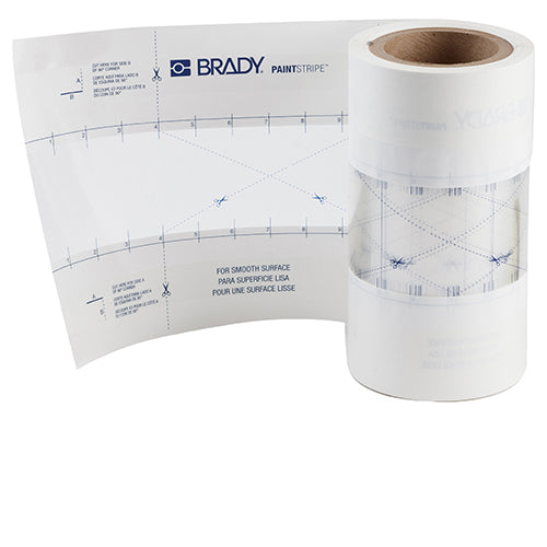 Brady B518, 3" X 100 Ft, Floor Line Stencil PaintStripe Stencil - Continuous Line 148814