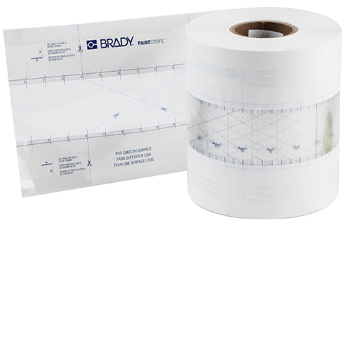 Brady B518, 3" X 500 Ft, Floor Line Stencil PaintStripe Stencil - Continuous Line 148819