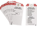 Brady 10 Write-On Lo Procedure Template Tags Write-On Lockout Procedure Tag 148863