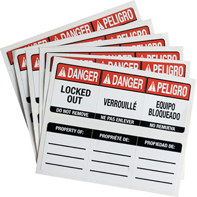 Brady 150555 Labels for SafeKey Padlocks 150555