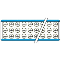 Brady Voltage Marker Sim Ter 19 Wht 19X19mm Conduit & Voltage Markers - Earth symbol 244828