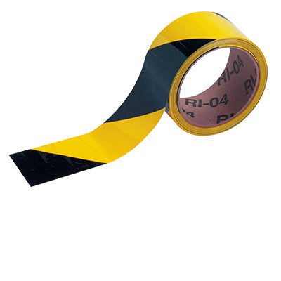 Brady Ws8V-Bk/Yl Warning Tape - Yellow / Black 255312