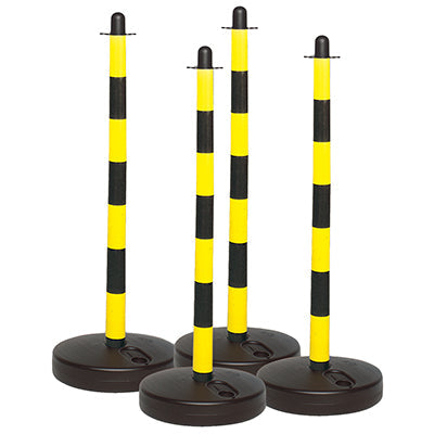 Brady Post & Fillable Base Yell/Blk Pk 4 Post & fillable base (3,7 l) 256722