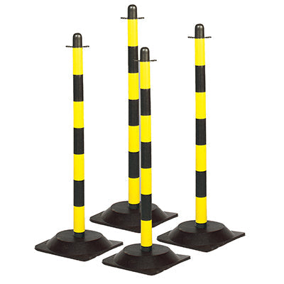 Brady Post & Rubber Base Yell/Blk Pk 4 Post & rubber base (1,6 kg) 256724