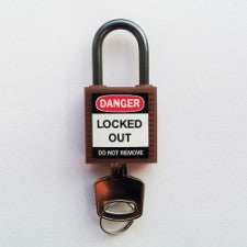 Brady Compact Safe Padlock 25Mm Sha Kd Brown/6 Safety Padlocks - Compact 814120
