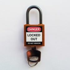 Brady Compact Safe Padlock 25Mm Sha Kd Org/6 Safety Padlocks - Compact 814119