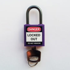 Brady Compact Safe Padlock 25Mm Sha Kd Purpl/6 Safety Padlocks - Compact 814121