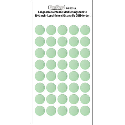 Brady Photolum Discs-Dia 1,6 Photoluminescent individual dots (Self-adhesive) 263382