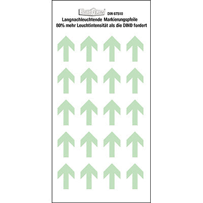 Brady Photolum Arrows Layout 1 Photoluminescent individual arrows - Narrow 263384