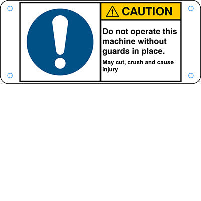 Brady M/M001/En420-Alu05-120X50/1-B ISO Safety Sign - General mandatory sign 302755