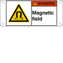 Brady W/W006/En430-Alu05-120X50/1-B ISO Safety Sign - Magnetic field 302814