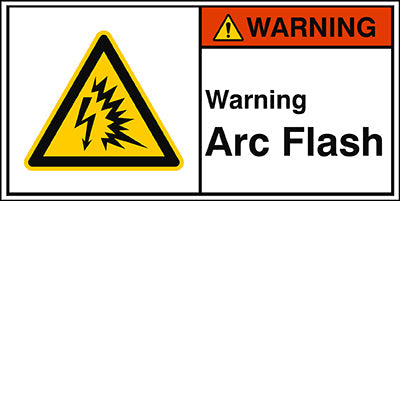 Brady W/W042/En517-Peul-100X50/1-B ISO Safety Sign - Warning Arc Flash 302950