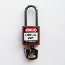 Brady Compact Safe Padlock 38Mm Sha Kd Brown/6 Safety Padlocks - Compact 814130