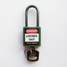 Brady Compact Safe Padlock 38Mm Sha Kd Green/6 Safety Padlocks - Compact 814128