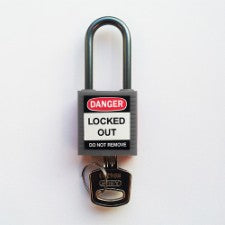 Brady Compact Safe Padlock 38Mm Sha Kd Grey/6 Safety Padlocks - Compact 814133
