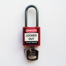 Brady Compact Safe Padlock 38Mm Sha Kd Red/6 Safety Padlocks - Compact 814126