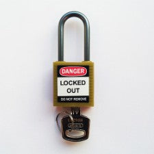Brady Compact Safe Padlock 38Mm Sha Kd Yel/6 Safety Padlocks - Compact 814127