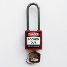 Brady Compact Safe Padlock 50Mm Sha Kd Red/6 Safety Padlocks - Compact 814136