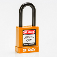 Brady Sfty Secu Padlock 38Mm St Sha Kd Org/6 Safety Padlocks - Nylon Encased 834473