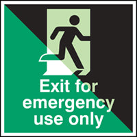 Brady E/E002/En17-Pp-Pholumb-150X150/1-B Glow-in-the-dark safety sign 834480