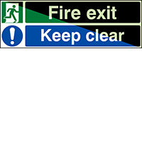 Brady X/X035/En31-Pp-Pholumb-450X150/1-B Glow-in-the-dark safety sign 836315