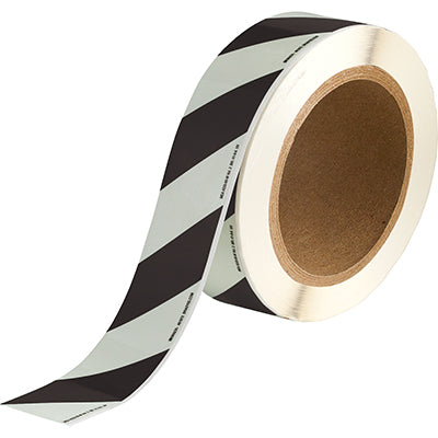 Brady Pholum B Tape Black Strip  40mmx10M Glow-in-the-dark Warning Tape 836813