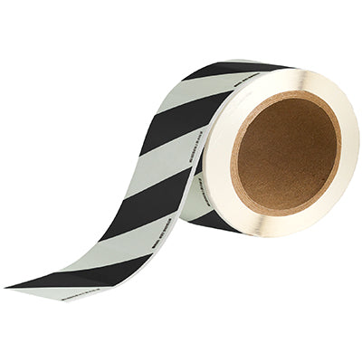 Brady Pholum B Tape Black Strip  80mmx10M Glow-in-the-dark Warning Tape 836814