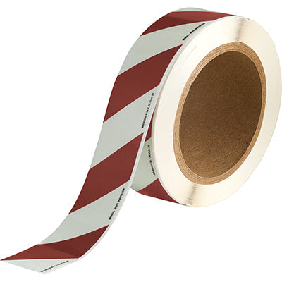 Brady Pholum B Tape Red Strip 40mmx10M Glow-in-the-dark Warning Tape 836819