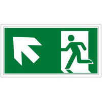 Brady E/A315/E001/Nt-Sa-297X148/1-B Emergency exit (left) - ISO 7010 138885