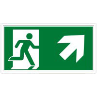 Brady E/A45/E002/Nt-Alu-Pholumc-400X200/1-B Glow-in-the-dark Safety Sign 134661