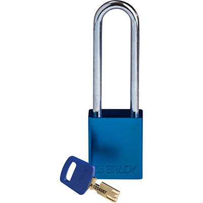 Brady Alu-Blu-76St-Kd SafeKey Padlocks - Aluminium 150241