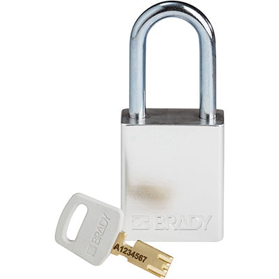 Brady Alu-Slv-38St-Kd SafeKey Padlocks - Aluminium 150242