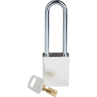 Brady Alu-Slv-76St-Kd SafeKey Padlocks - Aluminium 150283