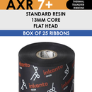 AXR 7+ T16008IO Inkanto Resin Transfer Ribbon 55mm x 91m Outside Wound Black