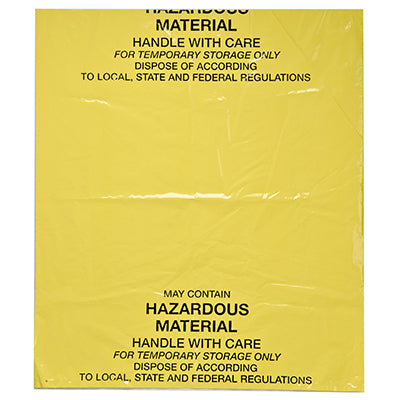 Brady BAG-DIS-YEL Disposal Bag For Spill Kits And Stations 834179
