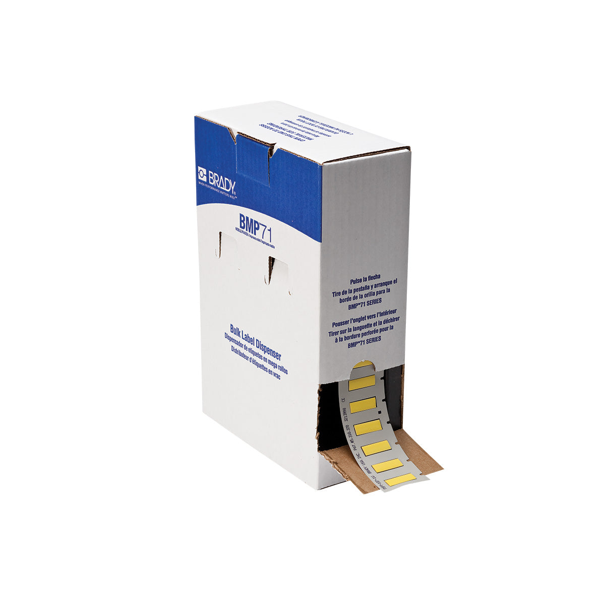 Brady BM-187-1-342-YL PermaSleeve® Heat-Shrink Labels for M610, M611, BMP61, M710 and BMP71 174439
